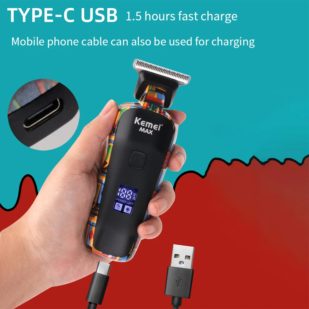 Kemei Hair Trimmer For Men Beard Trimer Professional Hair Clipper Electr Razor Hair Cutting Machine Haircut Electr Shaver
