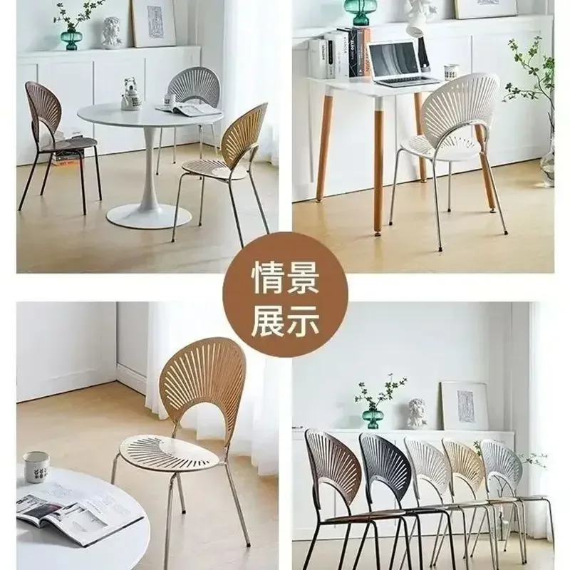 Скандинавский деревянный стул красный