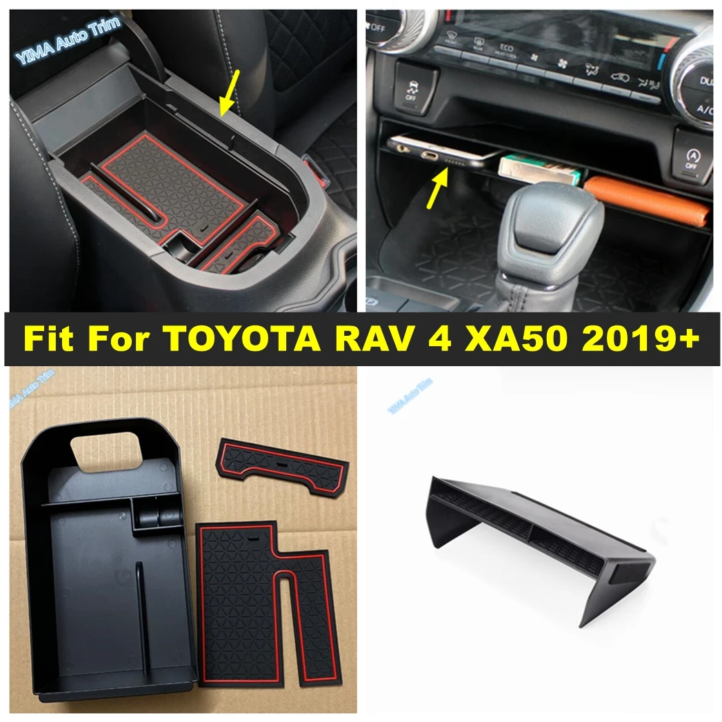 

Car Interior Middle Console Storage Box Multi-grid Armrest Sort Out Tray Container Fit For TOYOTA RAV4 RAV 4 XA50 2019 - 2023