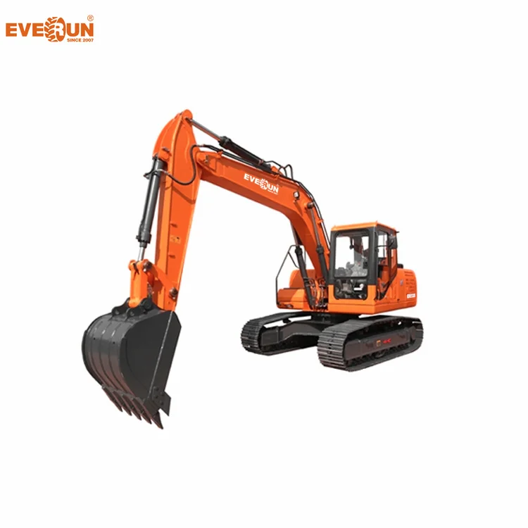 

EVERUN OEM ODM 13.5ton ERE135 CE утвержденное оборудование со стальными треками компактный гидравлический ковшовый гусеничный экскаватор