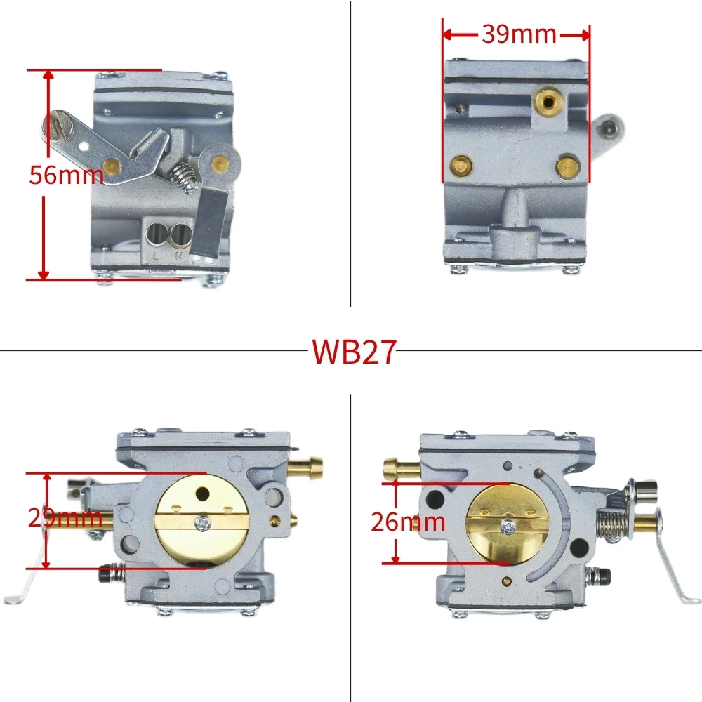 

Карбюратор газонокосилки для радиоуправляемого самолета Walbro Carb WB-27 Карбюратор Садовая техника Малый двигатель Оборудование Карбюратор