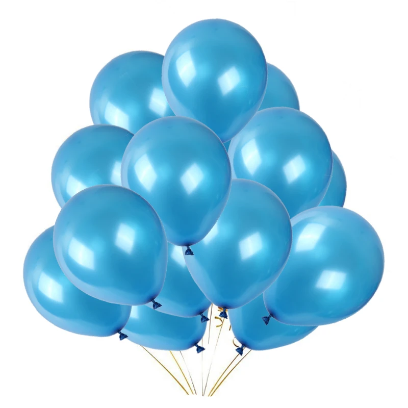 Латексные воздушные шары золотистые розовые синие черные с прозрачным покрытием