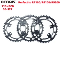 deckas 110s4 bcd road bike round chainring chain wheel narrow wide aluminum crankset 36t 58t perfect to r7100r8100r9200