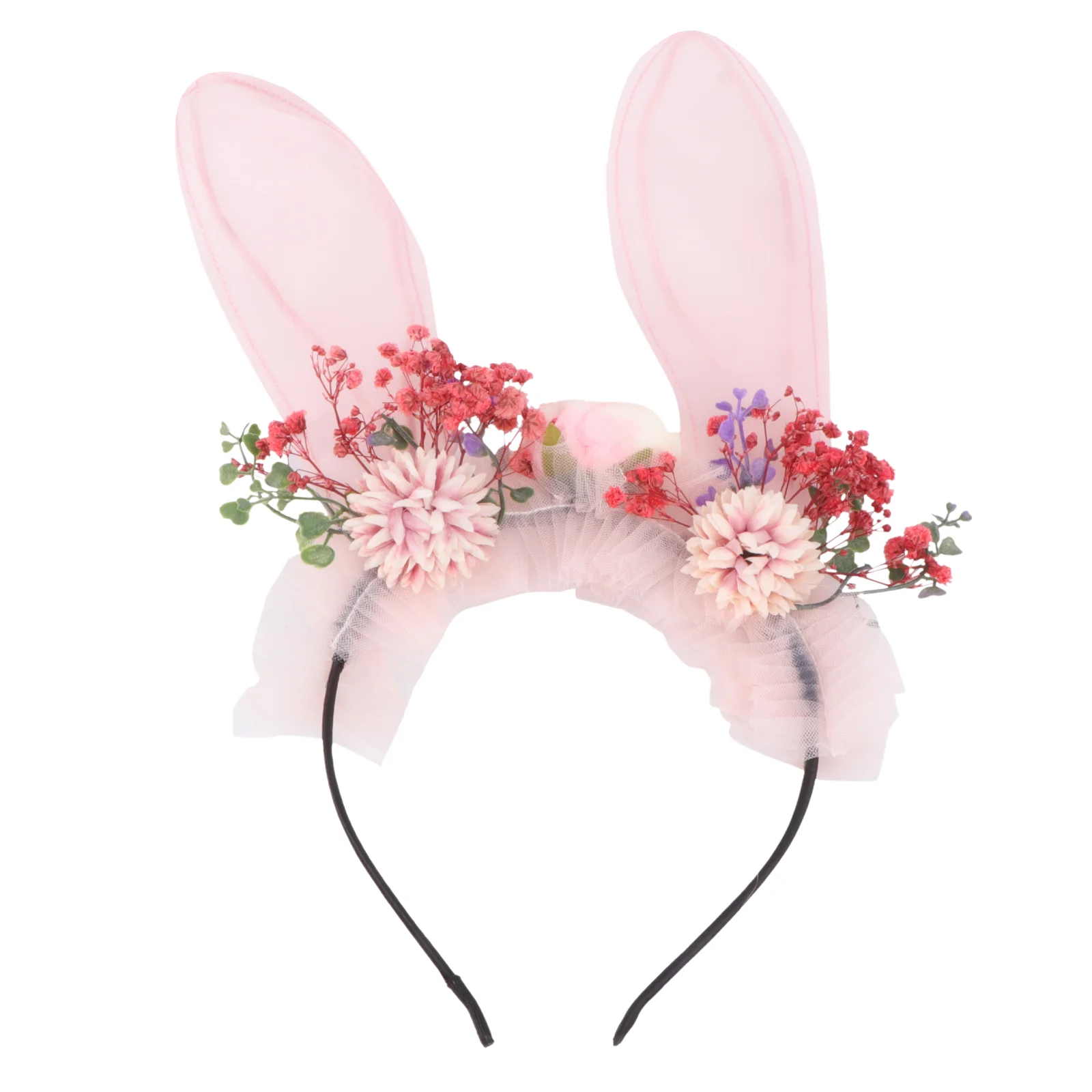 

Bunny Ears Cosplay Accessories Headband Kawaii Gothic Lace Cute Party Hair Band