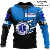 tessffel custom name emergency medical technician emt ems paramedic 3dprint menwomen harajuku casual pullover jacket hoodies x4