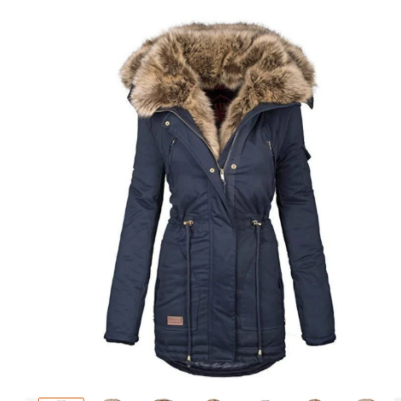 Winter Clothes Women Down Jacket Woman Zipper Long Sleeve Casual Coats Hooded Clothes Women 2022 Women's Coat Female Clothing