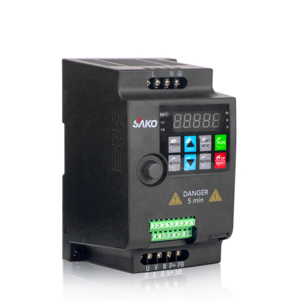 

Mini size Single Phase AC220V Vector Inverter VFD Variable Frequency Converter For Stepless Motor Speed Control