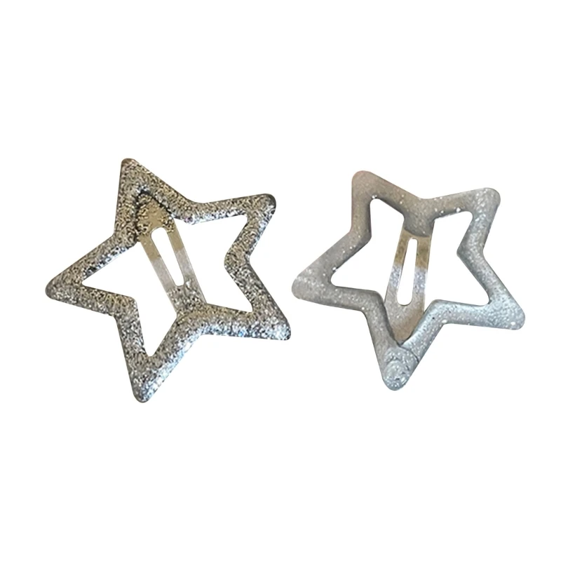 

2x Hair Accessory Star Duckbill Clip Teen Girl Hair Salon Hairpin Y2k Jewelry DropShip