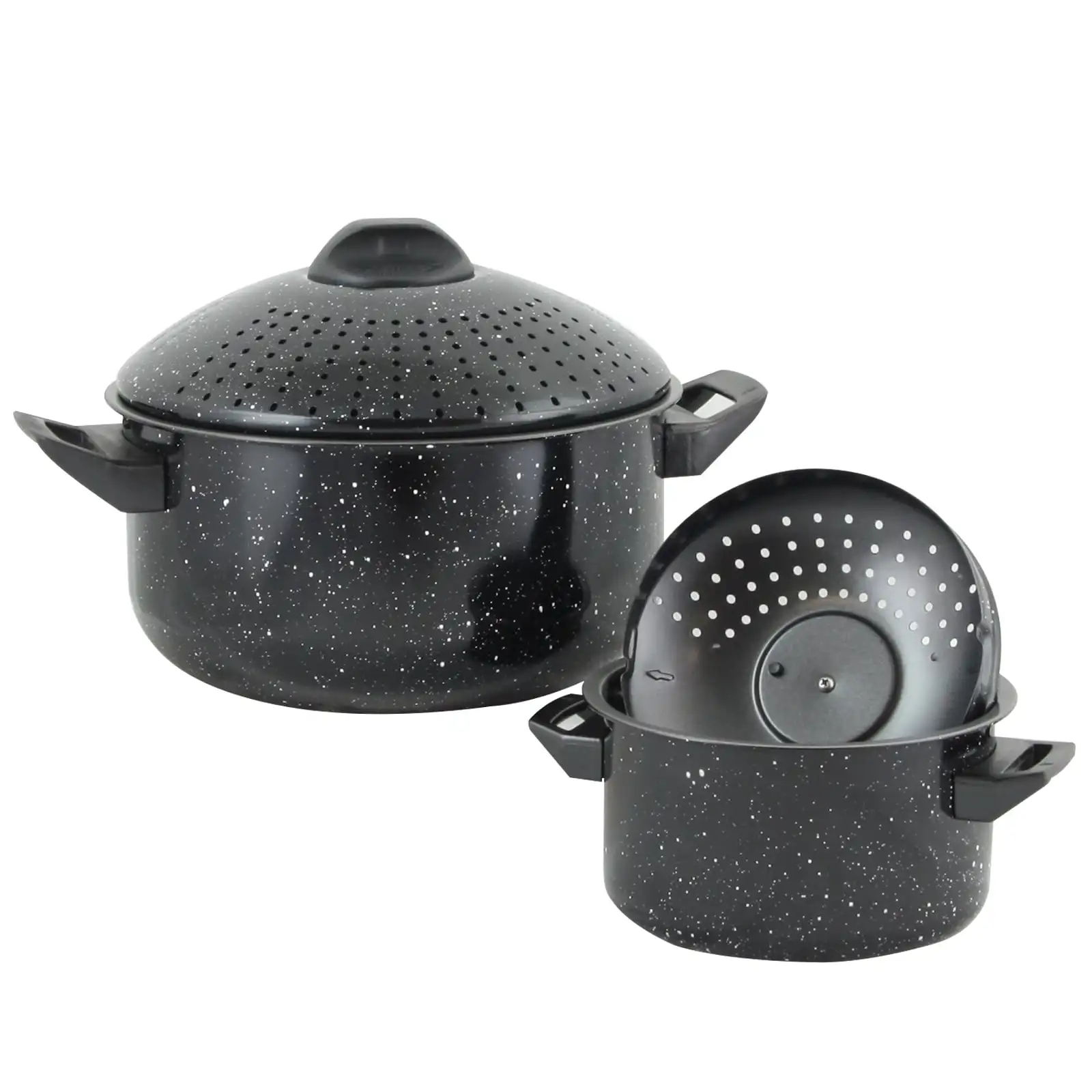 

Casselman 4 Piece Nonstick Pasta Pot Set In Black with Bakelite Handle/Knob