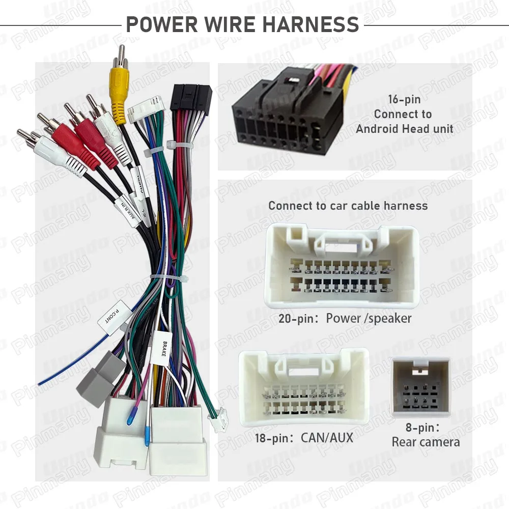 

Автомобильный стерео кабельный разъем, жгут проводов питания, адаптер CAN Bus Rockford, аудиодекодер для Mitsubishi Outlander Eclipse Cross
