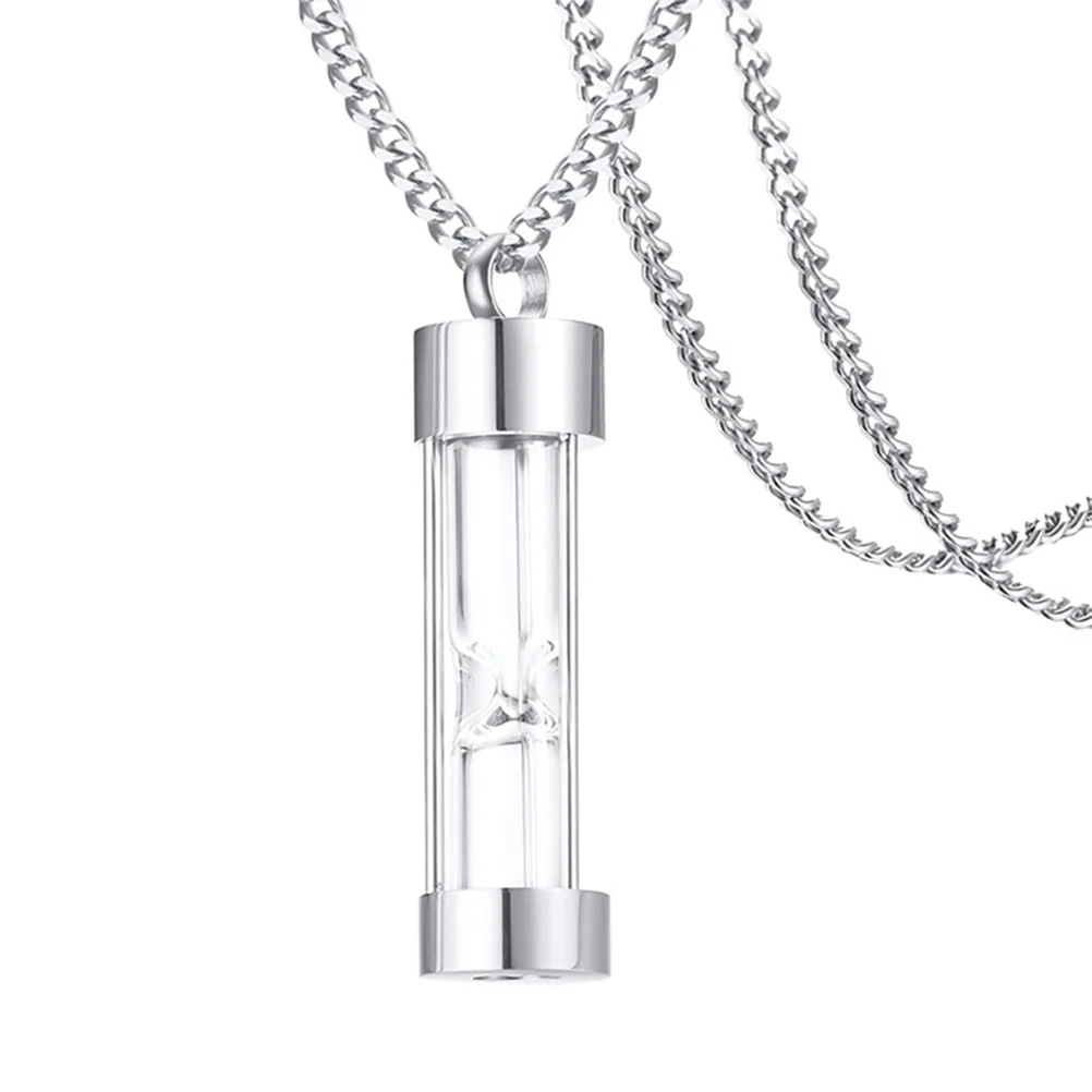 

1Pc Urn Necklace Sand Clock Pendant Cremation Memorial Personalized Urn Memorial Gift Ashes Keepsake