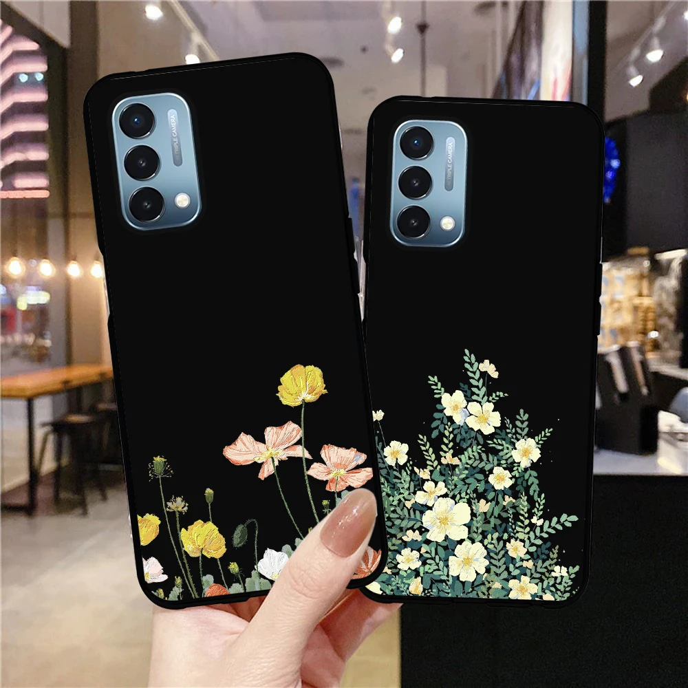 

Flowers Floral Case for Oneplus 9Pro 8Pro 8T 5T Z 10T Nord N20 N10 CE 2 5G N100 10Pro 9R 6 6T 7T 7 Pro Soft TPU Back Shell Cover