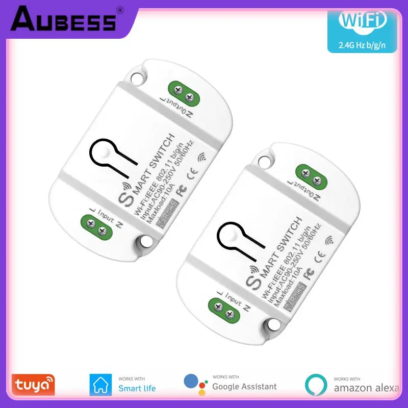 

Smart Life Wireless Switches Mini Breaker Module Wifi 10a Timer Smart Switch Work With Alexa Google Home Smart Home Tuya