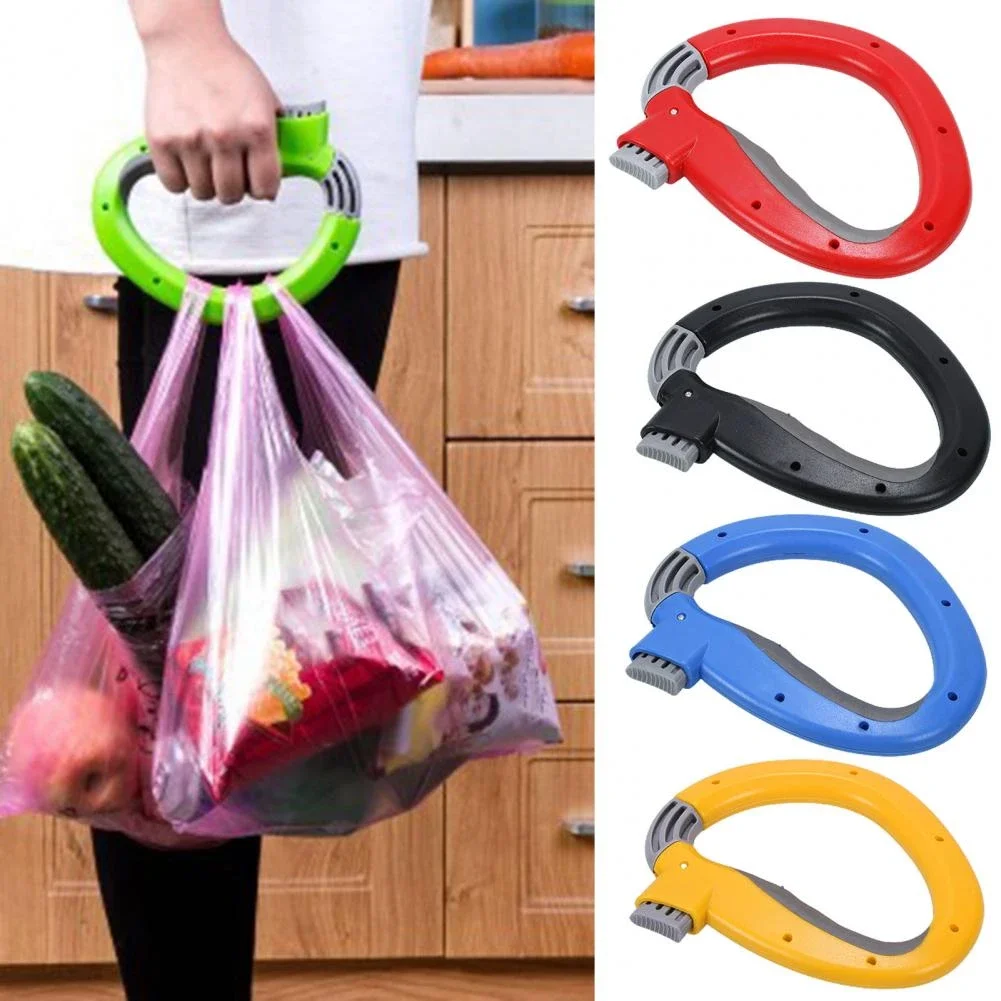 

New Bag Grips One Trip Grip Shopping Grocery Bag Kitchen Tool Gift Baskets Holder Handle Carrier Lock Labor Saving Tool Hooks