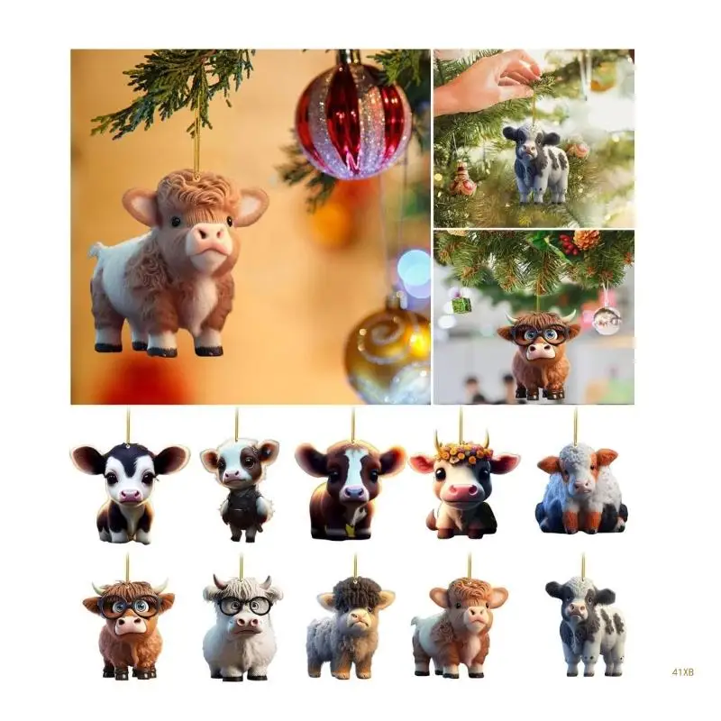 

41XB Fashion Cartoon Hanging Ornament Closet Door Handle Rearview Mirror Pendant