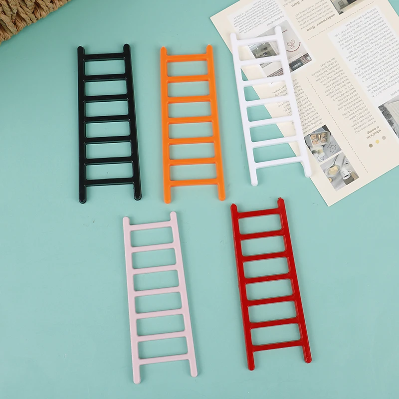 

2pcs 1:12 Dollhouse Miniature Furniture Handmade Plastic Ladder Fairy Door For Kid Magic Tooth Fairy Doll Accessories