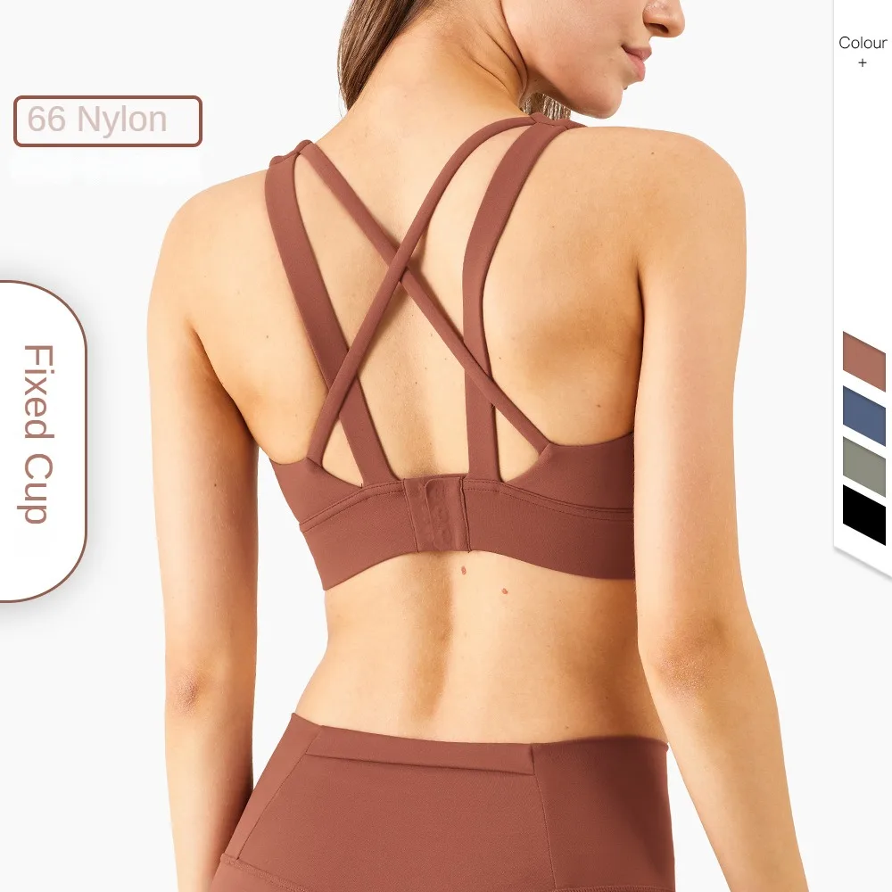 

Sports Wear For Women Gym Bra Top Yoga Fitness Active Running Vest Female Clothing Workout Sexy Backless Wholesale WX1291