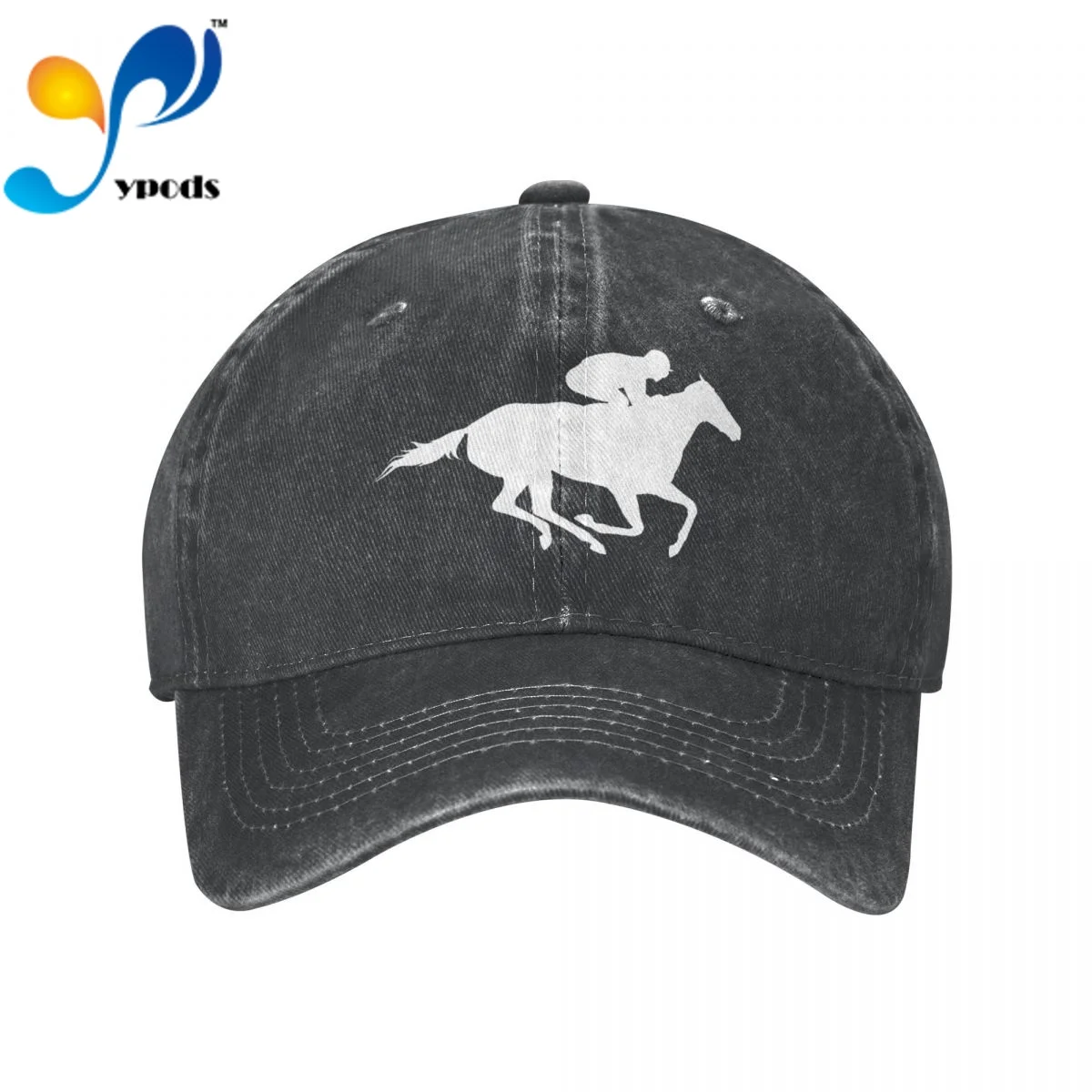 

Horse Riding Race Animal Print Unisex Baseball Cap Men Women Snapback Hat Dad Hat Summer Sun Cap for Men and Women Hats