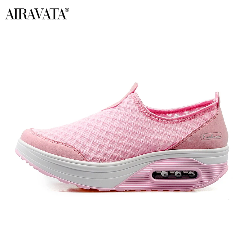 NEW Women Shake Shoes Air Cushion Flatform Walking Shoes Women Outdoor Mesh Breathable Chunky Sneakers  Zapatos Deportivos