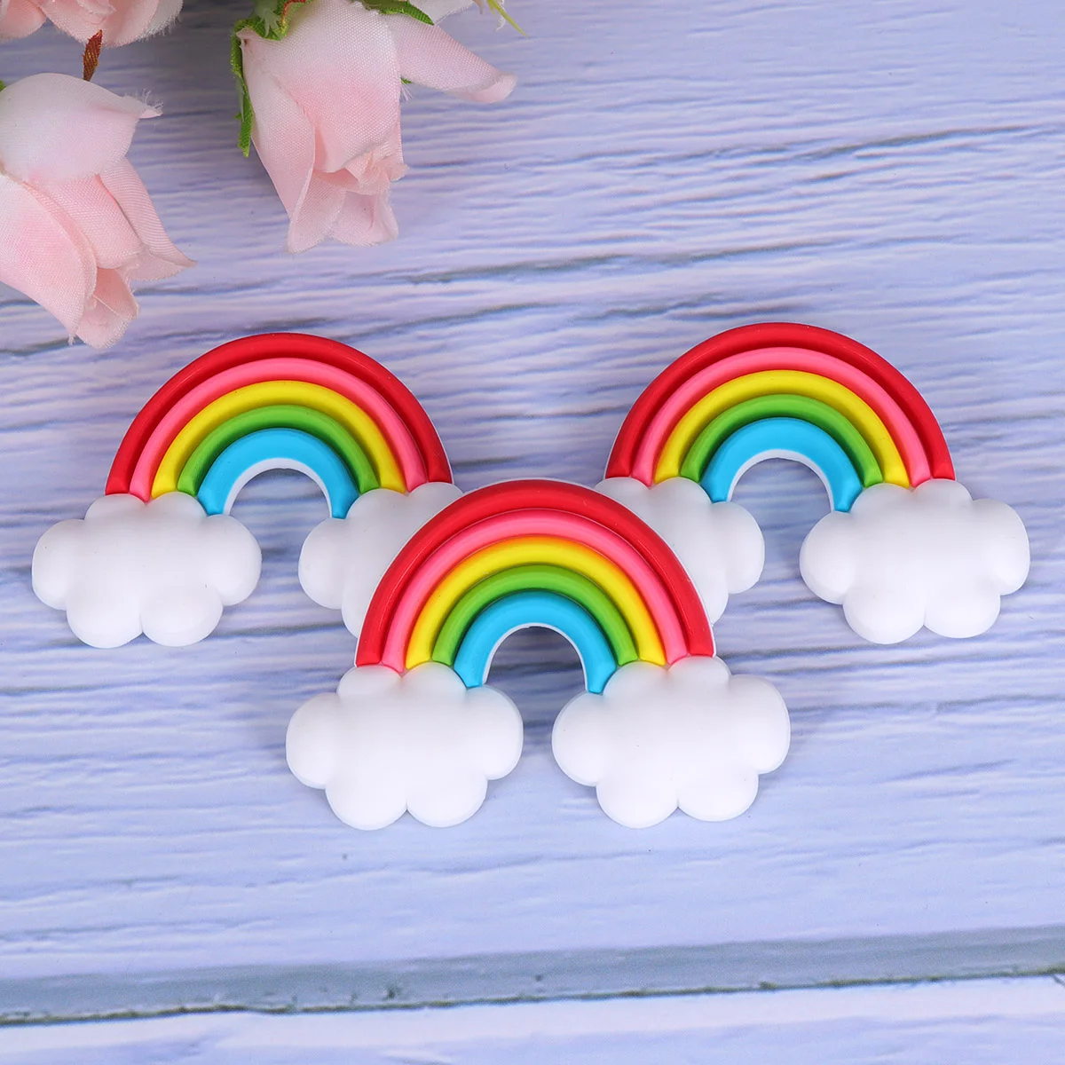 

5 PCS Refrigerator Magnets Decorative Rainbow Whiteboard Magnets Decorations Dishwasher Magnet Whiteboard Fridge Magnets Child
