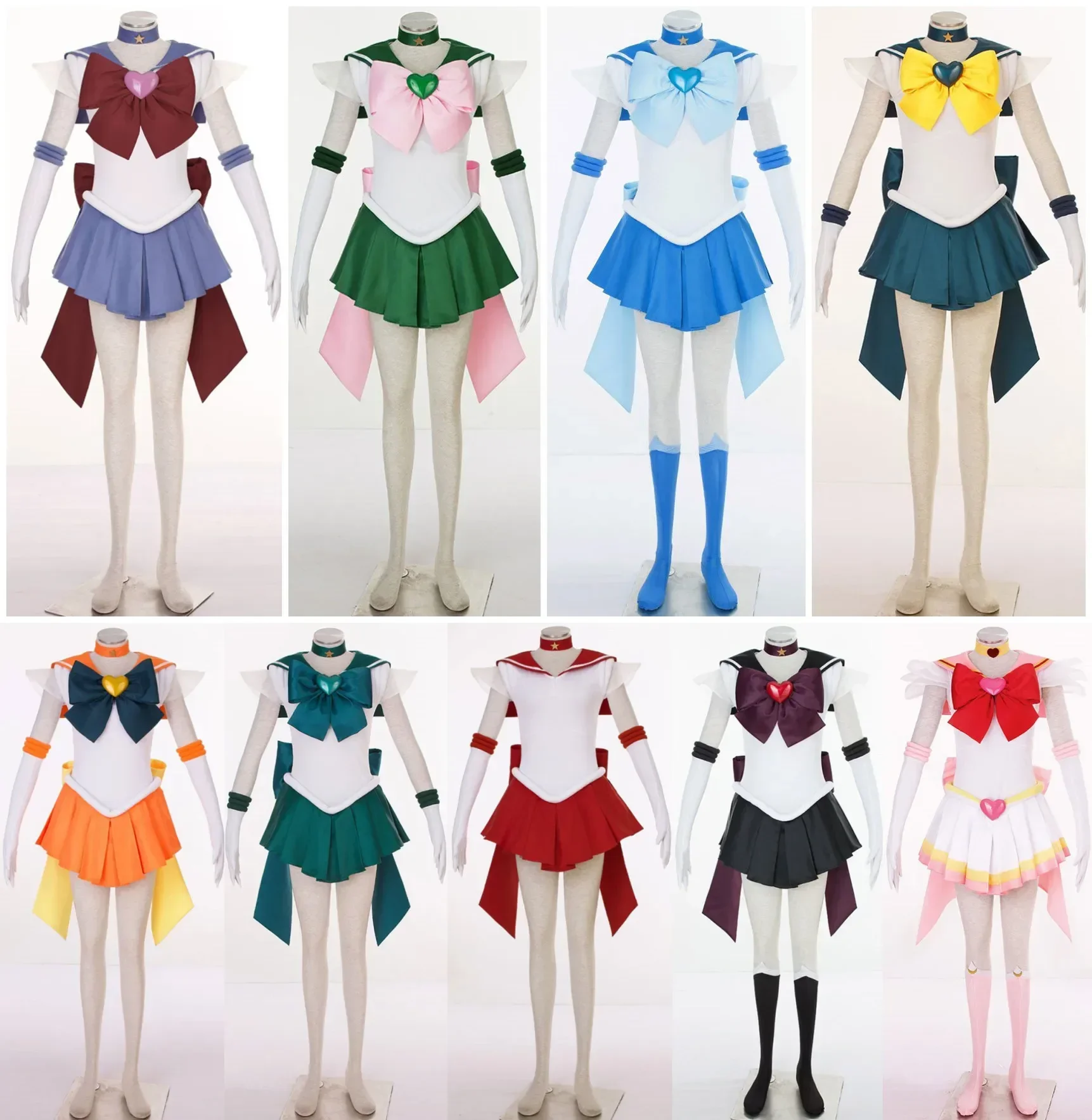 Сейлор Мун Косплей Kino Makoto Minako Aino Kaiou Michiru Hino Rei Meiou Setsuna Mizuno Ami Tomoe Hotaru Sailor Neptune Костюмы