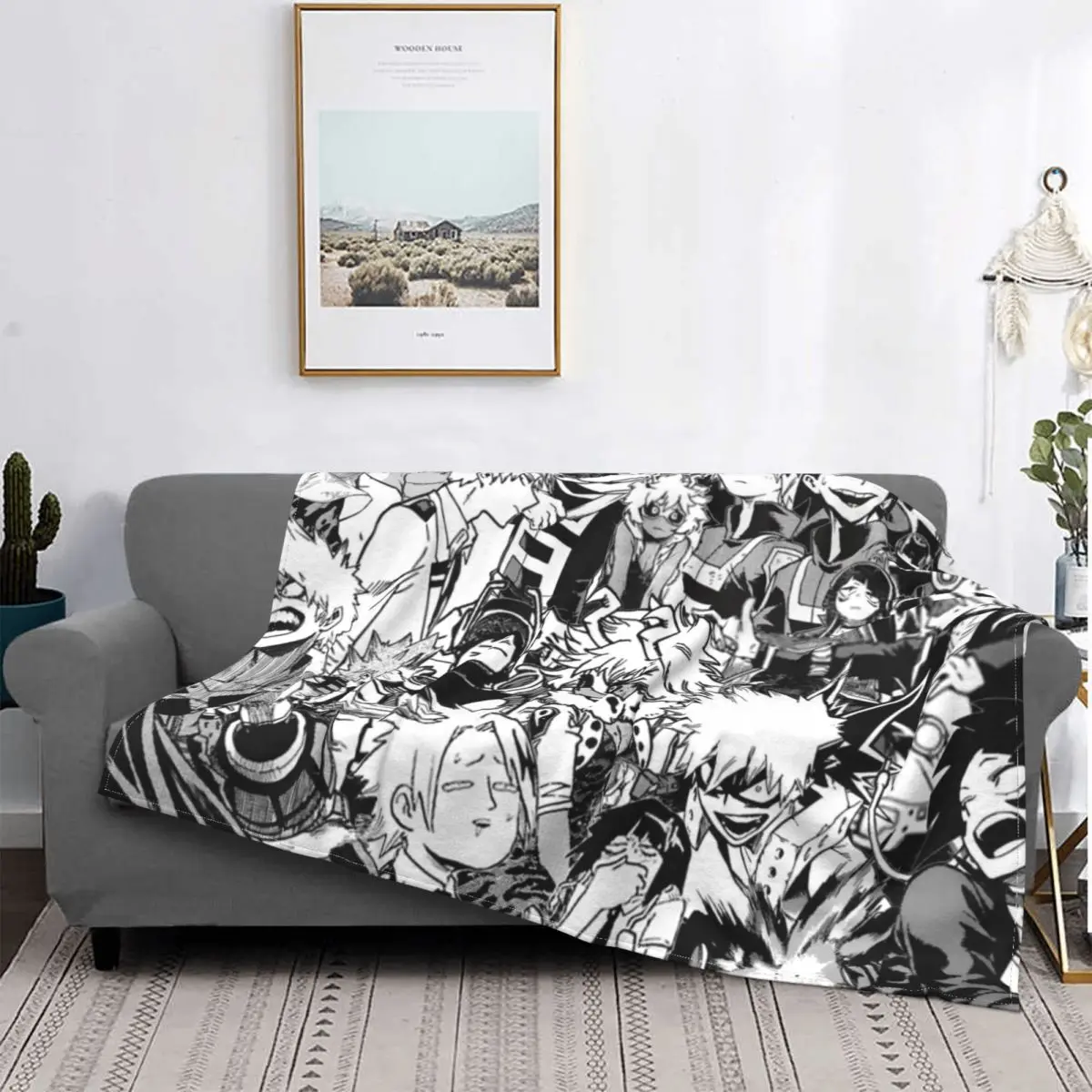 

My Hero Academia Bakusquad Blanket Flannel Soft Unisex Blanket for Sofa Office Bedspread