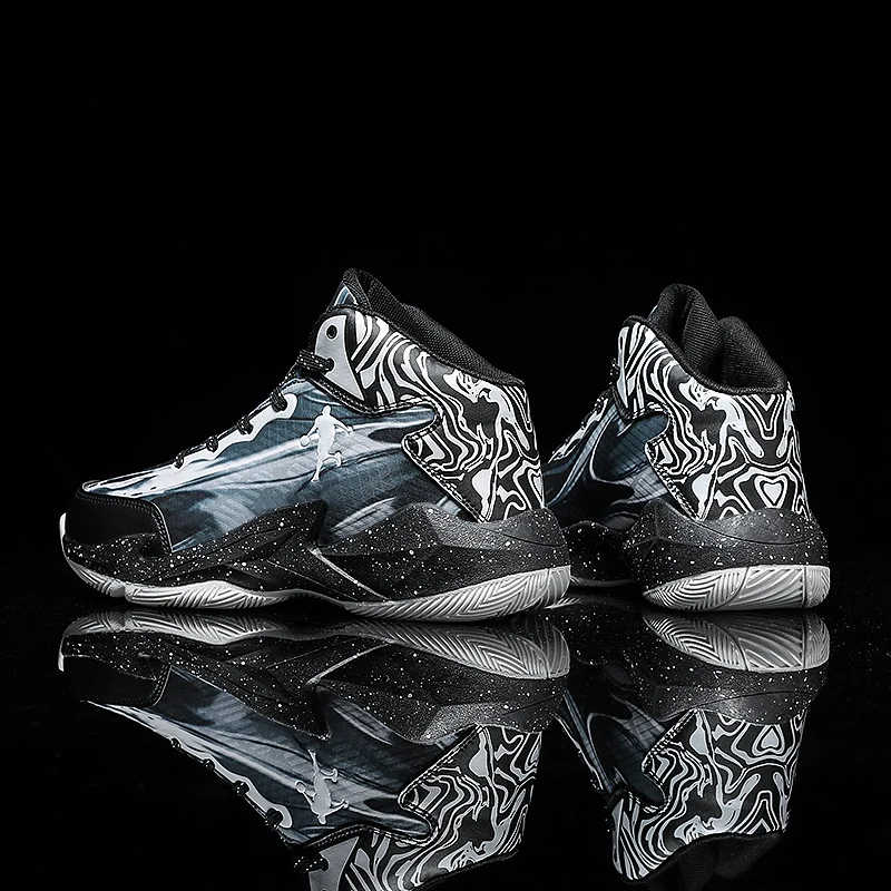 

Breathable Basketball Shoes Cement Floor Non-slip Ankle Protection High Quality Sports Wear Basketball Sneakers Wholesale