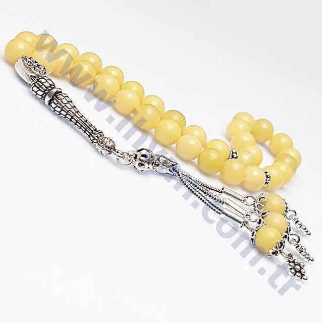 IQRAH Peridot Stone Rosary (925 STERLING SILVER)
