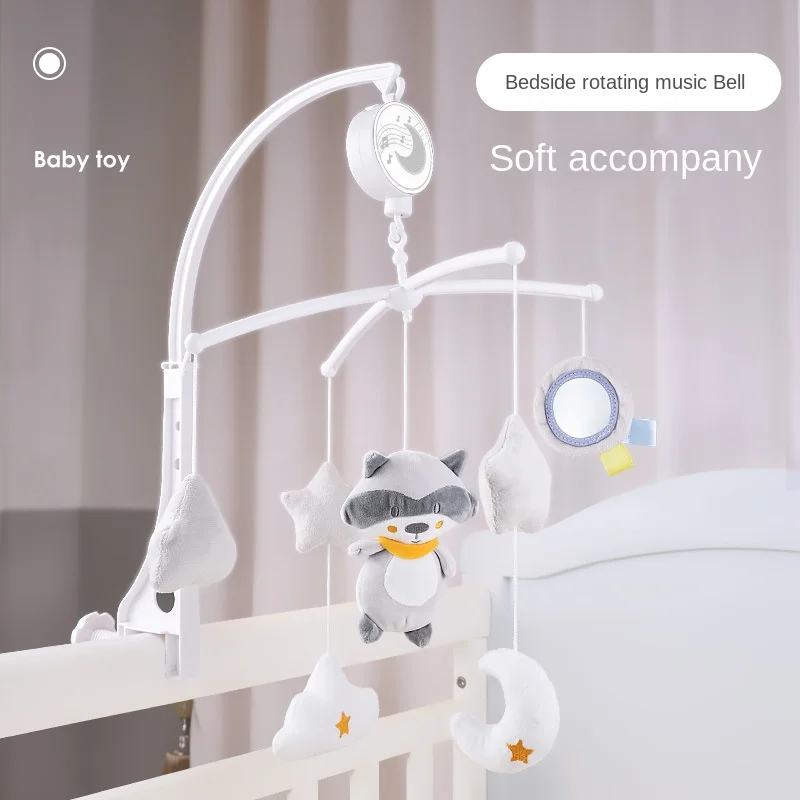

QWZ New Baby Crib Mobiles Rattles Music Educational Toys Bed Bell Carousel for Cots Infant Baby Toys 0-12 Months for Newborns
