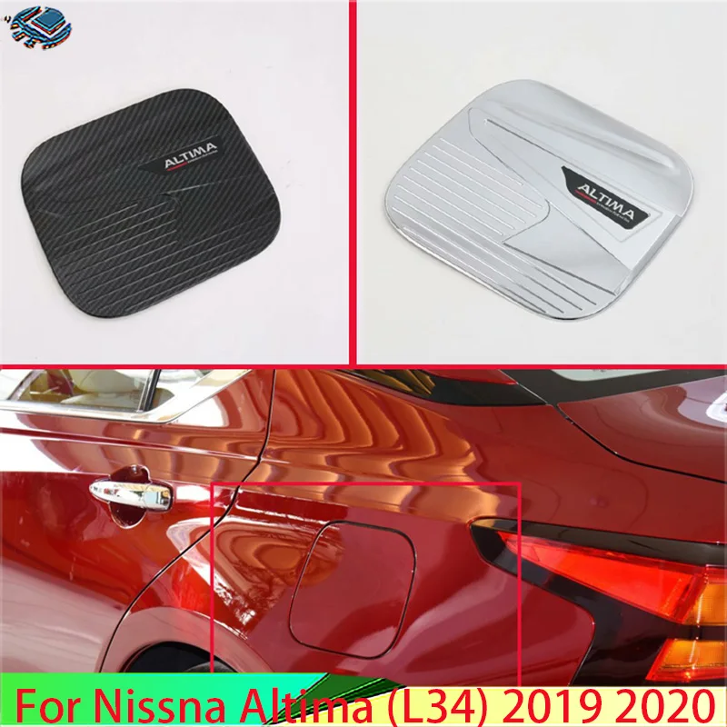 

For Nissna Altima (L34) 2019 2020 Car Accessories ABS Chrome fuel tank cap cover car-styling trim oil fuel cap protective