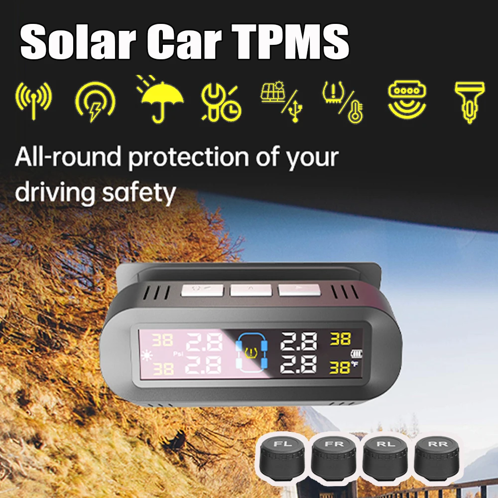 Автомобильная интеллектуальная система контроля давления в шинах TPMS на