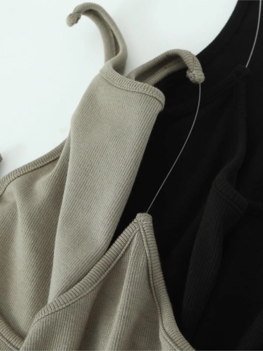 Good Quality Plus Size Camis Women 2023 Summer Fashion Slim Thread Invisible Spaghetti Strap Tops Oversized Curve Clothes