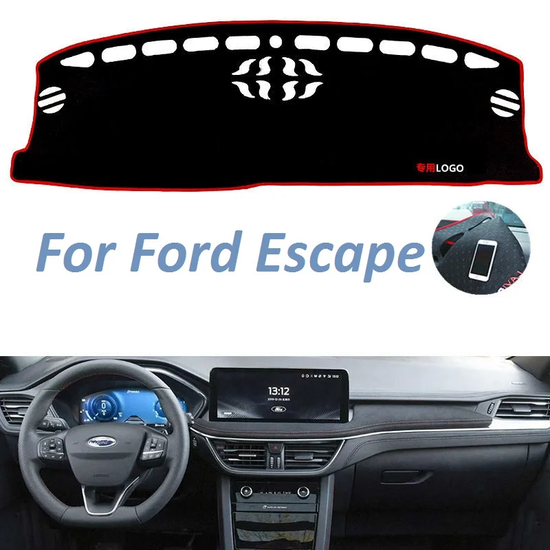 

Нескользящий коврик для приборной панели с левым и правым рулем для Ford Escape