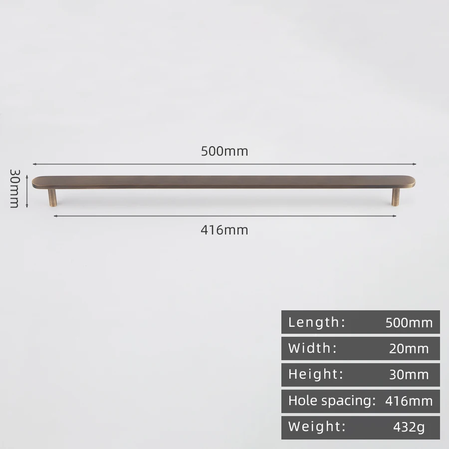 

Ручка для шкафа KEDLO латунная античная 4-25 дюймов
