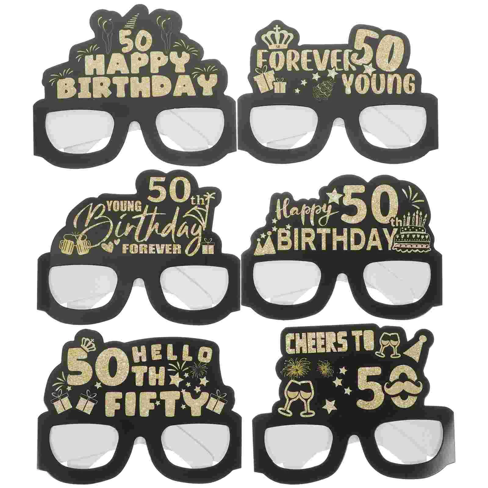 12 шт. украшения для очков на день рождения оправа подарков комплект украшений