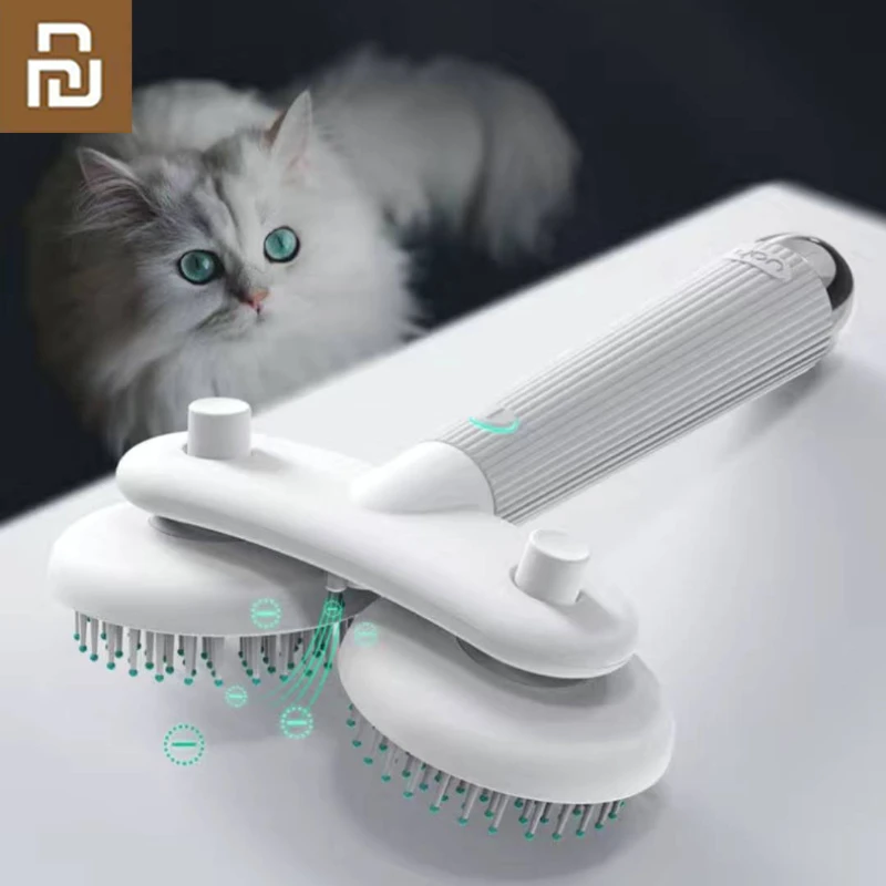 

Youpin Uah Pet Hair Deshedding Comb Skin-Friendly Grooming Brush Massage Pet Brush for Dog Cat Negative Ions Prevent Detangles