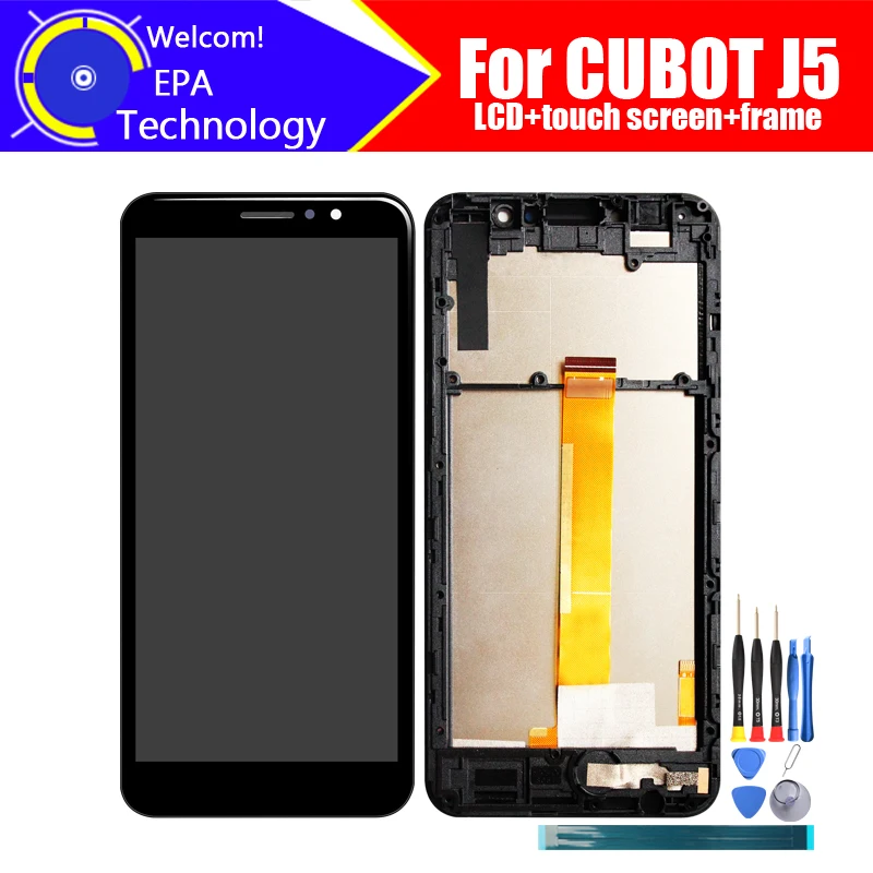 

5.5 inch CUBOT J5 LCD Display+Touch Screen Digitizer+Frame Assembly 100% Original LCD+Touch Digitizer for CUBOT J5
