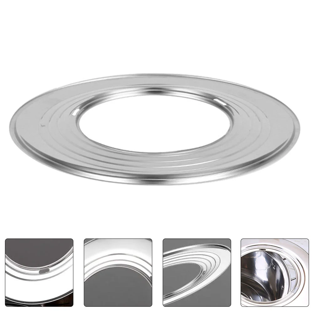 

Steamer Ring Durable Rack Plate Kitchen Gadget Stainless Steel Adapter Household Steaming Soup Pot Stand Food Circle Tray