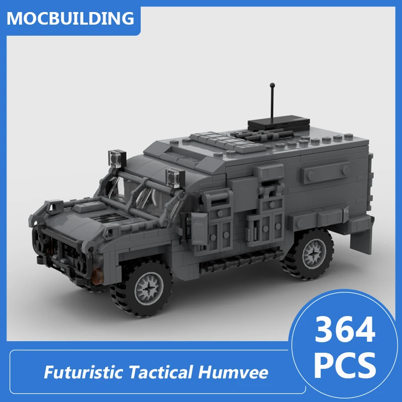 

Futuristic Tactical Humvee Trucks Model Moc Building Blocks Diy Assemble Bricks Vehicle Educational Creative Toys Gifts 364PCS