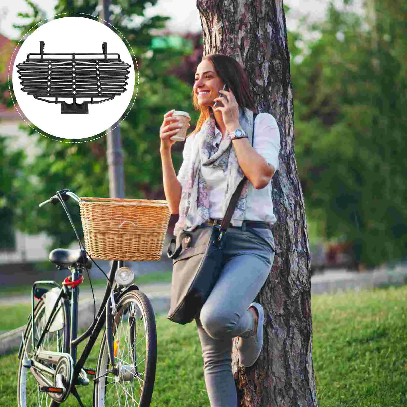 

Basket Bike Coverlid Front Handlebar Protectorcycling Hanging Folding Rear Dogstorage Scooter Pet Practical Supply Sturdy