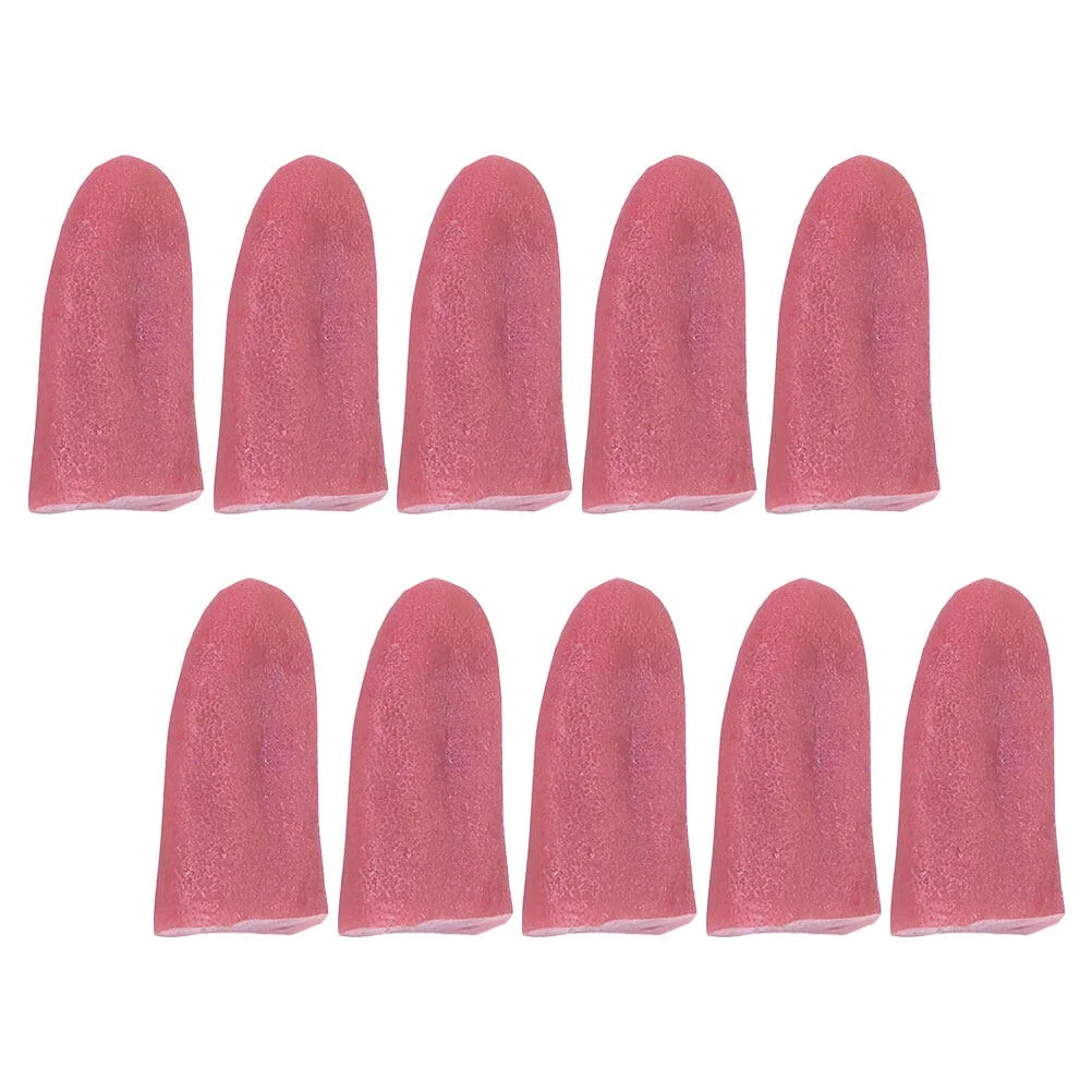 

10 Pcs Fake Tongue Decor Decorative Models Halloween Toysationationation Simulation Decors Props Tpr Scene Layout Fool's Day