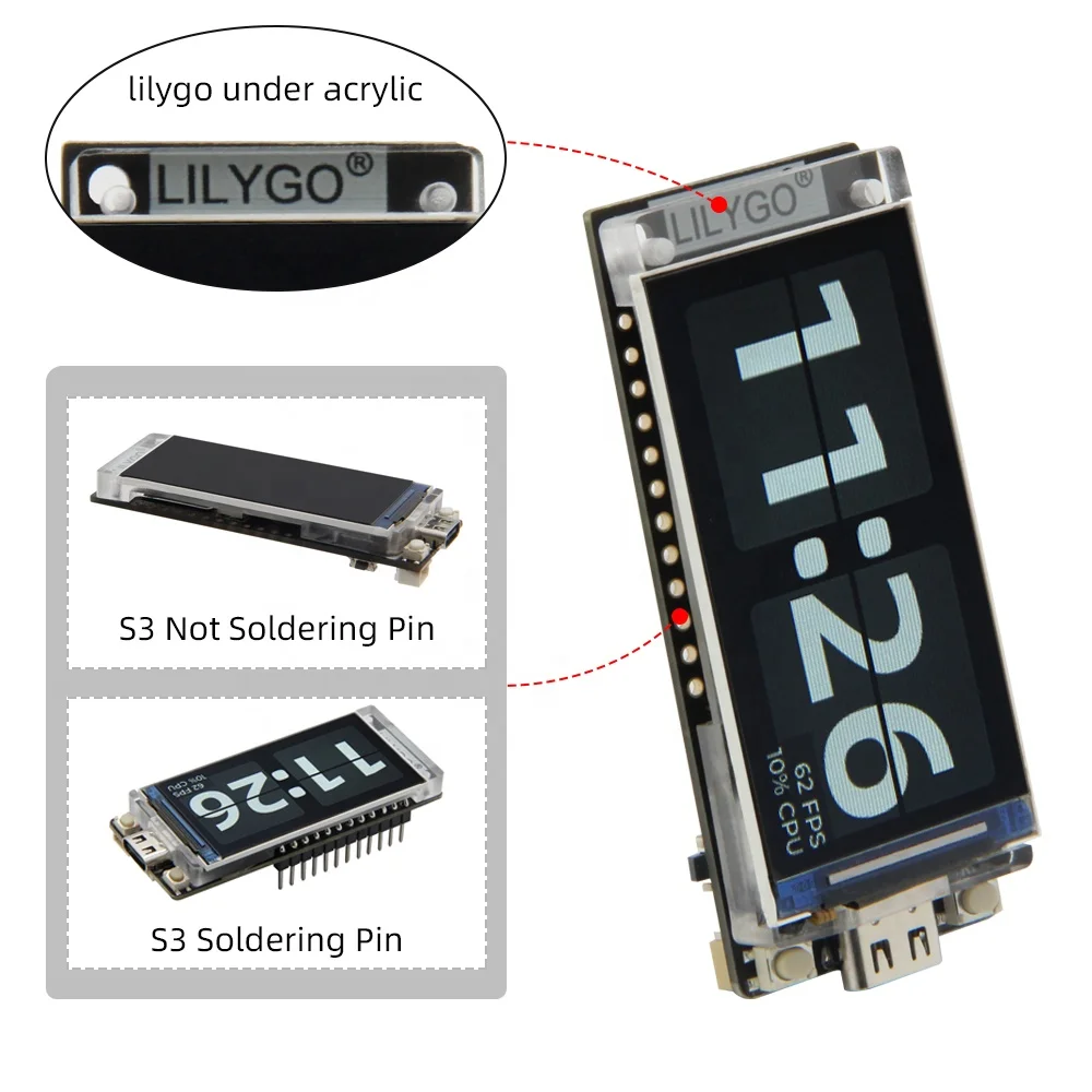 LILYGO TTGO T-Display S3 ESP32-S3 1 9 ''ST7789 ЖК-дисплей программируемая макетная плата
