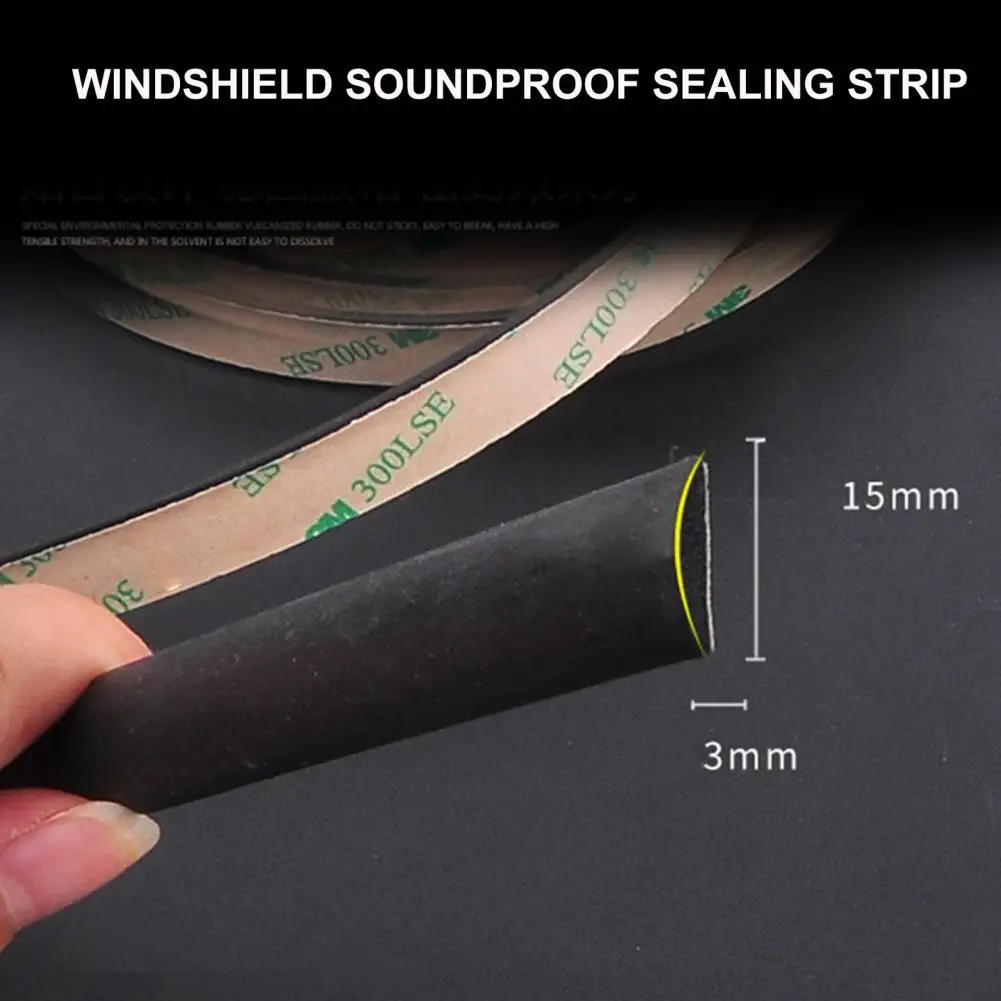 

Seal Protector Practical Rubber Soundproof for Auto Window Edge Strip Window Seal Strip