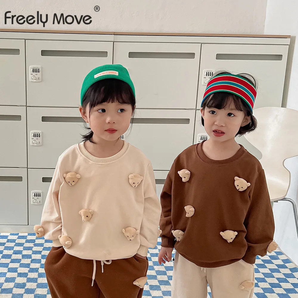 

Freely Move 2022 Baby Boys Girls Clothes Winter Autumn Hoodies Pullovers Cartoon Kids Hoodies Sweatshirt Children's Clothing