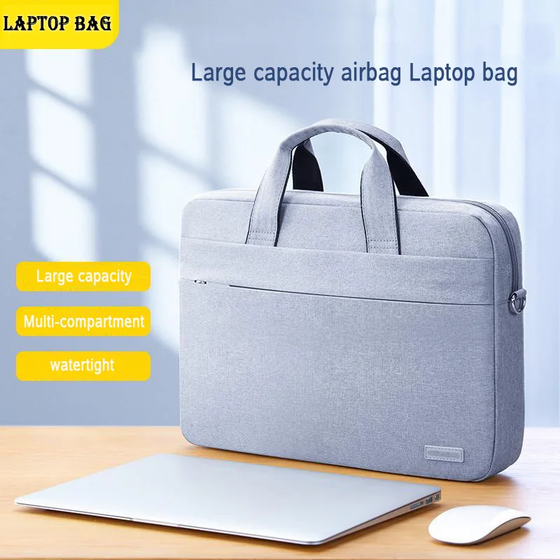 

Сумка для ноутбука 13,3, 15,6, 14 дюймов, водонепроницаемая сумка для ноутбука, чехол для Macbook Air Pro 13, 15, сумка через плечо для компьютера, портфель, сумка
