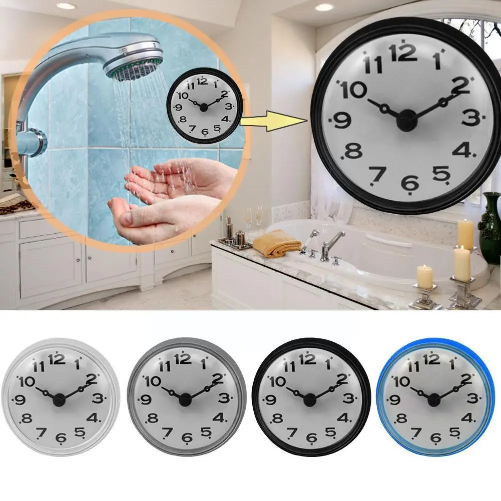 Bathroom Anti-fog Waterproof Quartz Living Table Room Kitchen Toilet Clock Small Decoration 7cm Tool X4u4