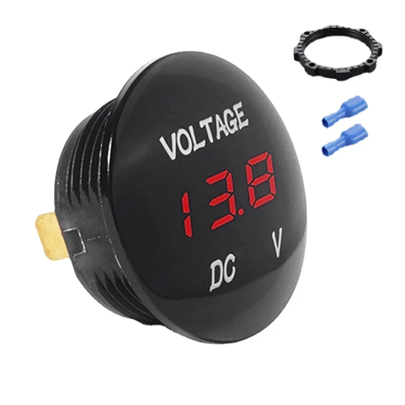 

12V-24V Digital Voltage Meter Car Motorcycle Voltmeter Voltage Tester for Car Auto Motorcycle Boat ATV Truck