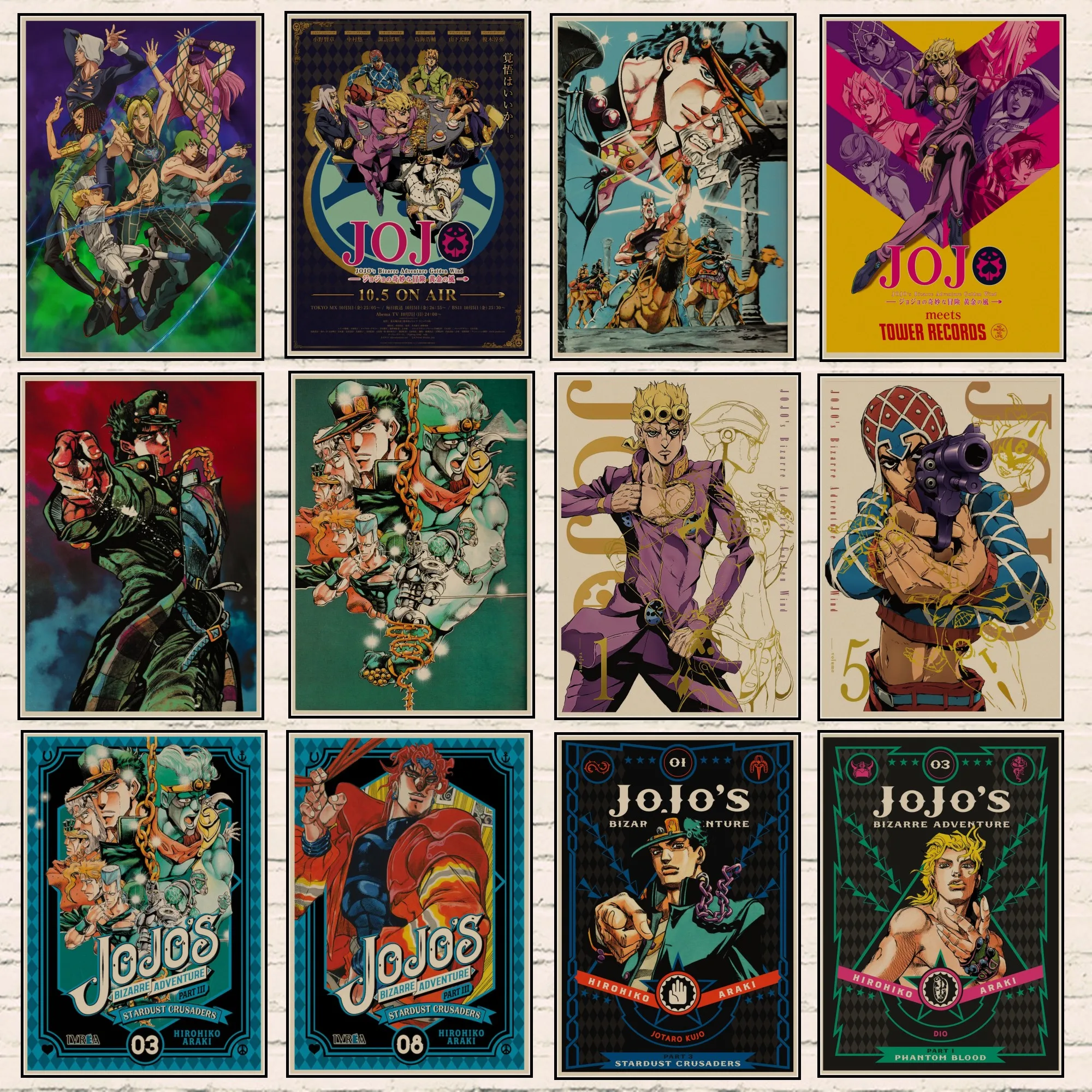 Плакат JoJo Bizarre Adventure | AliExpress