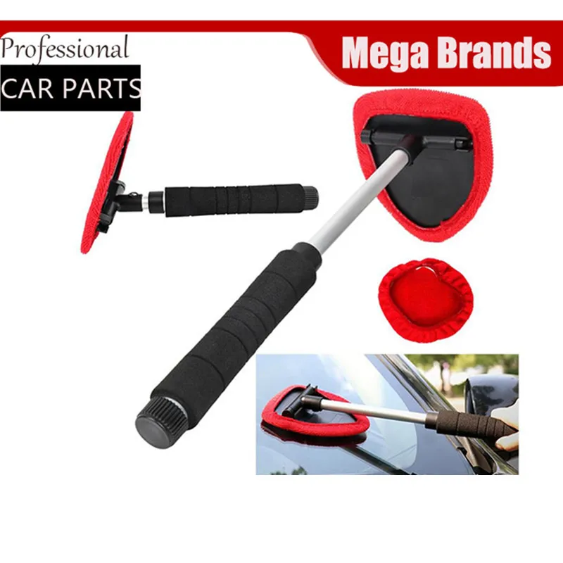 

Car Window Cleaner Brush Kit Windshield Cleaning Wash Tool Inside Interior Auto Glass Wiper With Long Handle