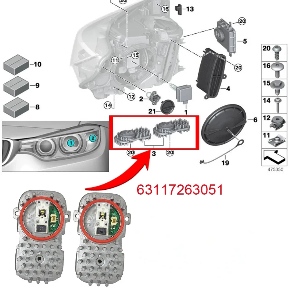 Желтый модуль DRL для BMW X5 X6 X3 CSL лампы дневных ходовых огней красный и синий цвета